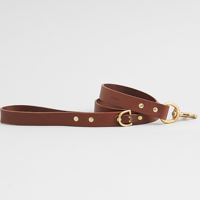 STANDARD LEATHER DOG LEAD - BROWN