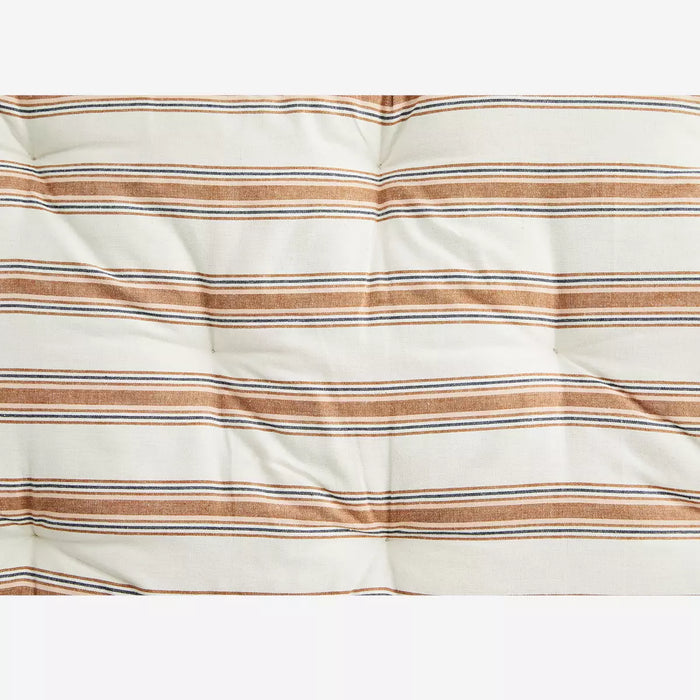 Striped cotton mattress - Large / Cinnamon stripe